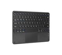 Nsyee Clavier sans fil universel avec pavé tactile, Bluetooth compact sans fil rechargeable pour iPad/Samsung/tablette/iOS/Android/Windows, disposition britannique