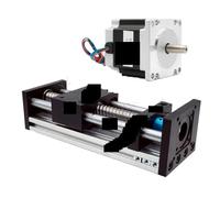 NSZVYJFBQ Guide de Rail linéaire Module Mouvement d'étape Tige Guidage Axe Optique Table coulissante Vis à Billes 16 mm SFU1605 et Kits Moteur Pas NEMA23 1,2 Nm 3 57(2.2nm Motor,300mm Stroke)