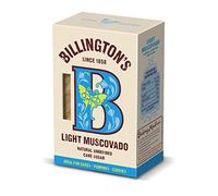 NT# Billington's Light Muscavado Sugar 500 g - Le sucre Muscovado léger non raffiné de Billington est le meilleur sucre brun clair, avec une couleur miel chaude et un arôme de caramel crémeux