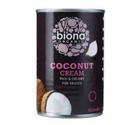 NT# Biona Crème de noix de coco bio 400 ml - Cette crème délicieusement riche en noix de coco est une version plus concentrée et plus épaisse de notre lait de noix de coco