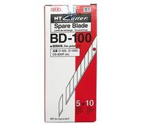NT Cutter Lot de 10 Packs 5 Lames de rechange BD-100 pour cutter 30 degrés