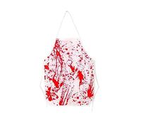 NT-ling Tablier de cuisine pour Halloween, tablier d'horreur, imprimé effrayant sang éclaboussé, accessoires sur le thème d'Halloween, bavoir de cuisine unisexe avec col réglable pour la