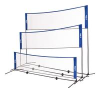 Filet multifonction + housse complete de badminton /tennis/volleyball NILS NT7111 Bleu TU