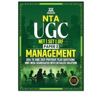 NTA UGC NET/SET/JRF Management Paper 2 Book | Previous Year Solved Papers 2012- 2025 Updated Edition (Last 14 Years) Unit Wise Sorted with Detailed Solutions (Unit Wise Sorted) | Bestselling PYQ Book