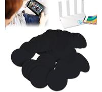 Ntag215 Lot de 30 cartes rondes Ntag215 NFC Excellente performance Anti-métal 25 mm Mémoire 504 octets Autocollants réutilisables compatibles avec tous les smartphones NFC