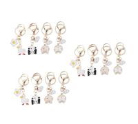 NTALJC 12 PCS Animal Keychain Christmas Keyring Keychain Ornement Animal Key Chains Sac Cloud Pendant Key Chain Ornament Novelty Keychain Wind Balloons Key Fob Couple Sac The Clouds Metal