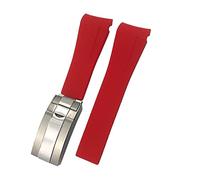 NTALJC 21mm 22mm Black Red Blue Rubber Watchband For DEEPSEA Sea-Dweller Submariner 41mm Diving Waterproof Silicone Watch Strap