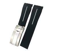 NTALJC 21mm 22mm Black Red Blue Rubber Watchband For DEEPSEA Sea-Dweller Submariner 41mm Diving Waterproof Silicone Watch Strap