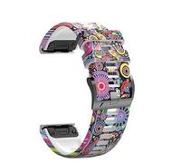 NTALJC 22 26mm Wristband Strap for Fenix 7 7X Epix/Coros VERTIX VERTIX2 Smart Watch Printed Sport Quick Release Silicone Band