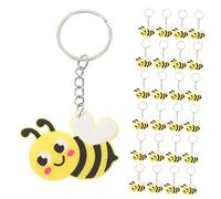 NTALJC 24pcs Adorable dessin animé Keychain Keychain Creative Bee Keyring Decor for Sacs Cars Portefeuilles et cadeaux Fêtes et accessoires uniques