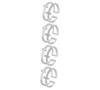 NTALJC 2pcs Cross Ring anneaux pour les adolescentes anneaux ouverts pour les femmes anneaux ajustés anneaux gothiques pavés pour femmes anneaux chrétiens pour femmes anneaux goth