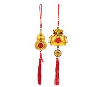 NTALJC 2pcs gourde chanceux sac accroché ornement décoration de voiture de voiture rouge décor de chambre asétique de la chambre de printemp