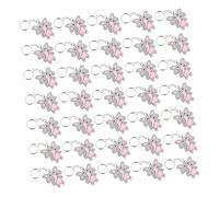 NTALJC 50pcs Soft Elephant Keychain Cartoon Animal Keyring Sackepack Pender Key Ornement unique pour les occasions