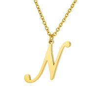 NTALJC A à z en acier inoxydable avec des lettres anglaises Melon Button Men (J, une taille)