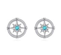 NTALJC Animal Earrings Silver Cat/Pig/Dinosaur/Cow/Frog/Hedgehog/Turtle Stud Earrings Cute Animal Jewellery Gifts for Women Girls