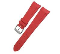 NTALJC Bandoue de montée en caoutchouc 22 mm 20 mm Slicon de montre pour les bracelets sportifs imperméables Tudor Black