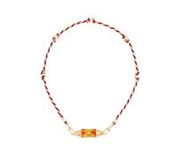 NTALJC Beau collier à corde tressé avec un pendentif arc-en-ciel vibrant pour les amateurs de mode