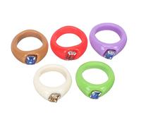NTALJC Big Diamond Ring Spoon Empilable Fidget Teen Handmade Toe Rings For Women Jewelry Sizer Door Sonne de grande taille pour femmes Anneaux de fabrication de boucles