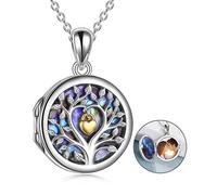 NTALJC Collier d'arbre de vie, pendentif en argent des femmes avec chaîne, beaux bijoux, meilleurs cadeaux pour femme, maman et petite amie