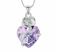 NTALJC Collier d'urne coeur pour cendres en acier inoxydable en acier inoxydable Crémation de bijoux pour femmes Urn Verte-forme Keepsake Ashes Bijoux-Silver