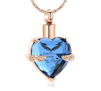 NTALJC Collier d'urne de bijoux en forme de coeur