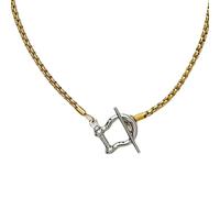 NTALJC Collier en fer à cheval pour femmes et hommes, colliers en fer à cheval, collier de pendentif en forme de U-Tiff Classic, charmant collier de sabot à cheval