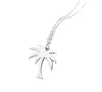 NTALJC Collier pour femmes, chaîne de plage de noix de coco tropicale, vocation de la plage d'Hawaï, collier pour femmes, collier tropical