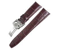 NTALJC Cuir Real Cow Hide Watch Band pour IWC Portuyser Porotfino Family Pilot's Watches 20mm 21 mm 22 mm Slecche de montre Boucle pliante