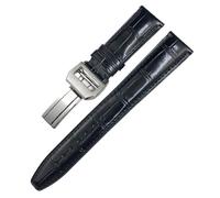 NTALJC Cuir Real Cow Hide Watch Band pour IWC Portuyser Porotfino Family Pilot's Watches 20mm 21 mm 22 mm Slecche de montre Boucle pliante