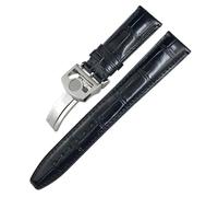 NTALJC Cuir Real Cow Hide Watch Band pour IWC Portuyser Porotfino Family Pilot's Watches 20mm 21 mm 22 mm Slecche de montre Boucle pliante