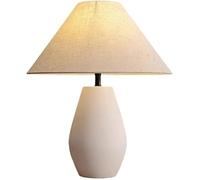NTALJC Desk lamp Chinese Vintage B&B Hotel Front Lamp Elegant High-end Cloth Pottery Light Villa Clubhouse Mall DecoratLighting Fixture Living Room Sofa Beside Bedroom Bedside WorkstatTable