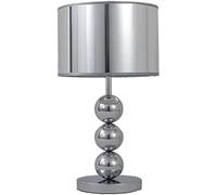 NTALJC Desk lamp Chinese Vintage Bedroom Study Room Bedside Reading Light Scandinavian Luxury Aluminum Fabric Lamp Living Sofa Beside Cabinet Table Villa B&B Sample Lighting(Dark)
