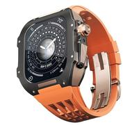 NTALJC Élastique de boîtier en alliage en alliage titane , pour 7 8 45 mm accessoires de remplacement de montre , kit de modification du boîtier de sangle de plaque en silicone en silicone