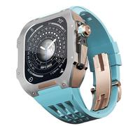 NTALJC Élastique de boîtier en alliage en alliage titane , pour 7 8 45 mm accessoires de remplacement de montre , kit de modification du boîtier de sangle de plaque en silicone en silicone