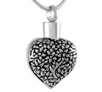 NTALJC Fleurs fleurissant dans le cœur Colliers pendents accessoires pour femmes