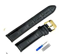 NTALJC Genuine Leather Watchband For Tissot Mens Watch Strap