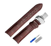 NTALJC Genuine Leather Watchband For Tissot Mens Watch Strap