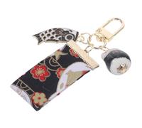 NTALJC Keychain en céramique Cat Keychain Key Chain Catnap Cherry Sac Keychain Cat Panier enveloppe Panier de Voiture Mignon Accessoires DE Car CHARMES TUGS FARNES pour LA Ring CERAMIQUE