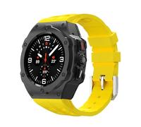 NTALJC Kit de modification de luxe pour Galaxy Watch Ultra 47 mm en acier inoxydable Bobine de silicone pour Ultra 47mm DIY Accessoires Watch Bands