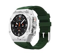 NTALJC Kit de modification de luxe pour Galaxy Watch Ultra 47 mm en acier inoxydable Bobine de silicone pour Ultra 47mm DIY Accessoires Watch Bands