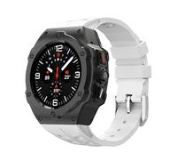 NTALJC Kit de modification de luxe pour Galaxy Watch Ultra 47 mm en acier inoxydable Bobine de silicone pour Ultra 47mm DIY Accessoires Watch Bands