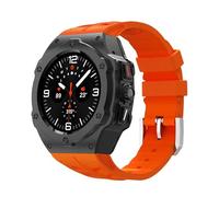 NTALJC Kit de modification de luxe pour Galaxy Watch Ultra 47 mm en acier inoxydable Bobine de silicone pour Ultra 47mm DIY Accessoires Watch Bands