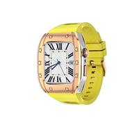 NTALJC Kit de modification du boîtier de diamants de luxe Céproidage de cadre en métal mod pour bande 7 Case 44 mm 45 mm STRAP pour iWatch 7 6 5 4 Set