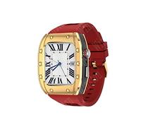 NTALJC Kit de modification du boîtier de diamants de luxe Céproidage de cadre en métal mod pour bande 7 Case 44 mm 45 mm STRAP pour iWatch 7 6 5 4 Set