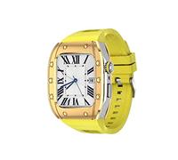 NTALJC Kit de modification du boîtier de diamants de luxe Céproidage de cadre en métal mod pour bande 7 Case 44 mm 45 mm STRAP pour iWatch 7 6 5 4 Set
