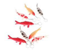 NTALJC Koi Fish Pendante Animal Keychain Fish en forme de poisson 8pcs Garçons et filles Party Party Filler Novelty Decor pour garçons et filles