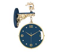 NTALJC Minimalism Wall Hanging Decorative Clocks Home Decor, 3D Rotating Bracket Clocks