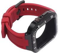 NTALJC MOD KIT ALLIAGE ZINC POUR Série de boîtiers de bande 8 7 45 mm Slicone Strap Metal Frame Sending pour Iwatch SE 6 5 4 44 mm