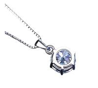 NTALJC Nouveau 100% réel Moisanite 3CT VVS Lab Diamond Diamond Pendant S Femmes Hommes Sterling Silver Wedding Decoration Bijoux Accessoires commémoratifs TRENDY Best for Gift