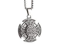 NTALJC Nouveau 2026 Unisexe Stainles Stell Retro Punk Christian Jésus croix Pendre Fashion Lucky Religious Prayer Amulet Bijoux Gift Accessoires Trends Créatif pour les femmes et les hommes